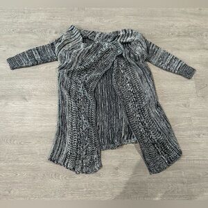 Blue/ White Knit Cardigan